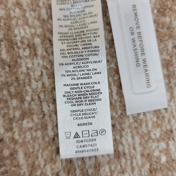 Loft Long Line Chic Sleeveless Cardigan Size XS/S - Picture 7 of 8